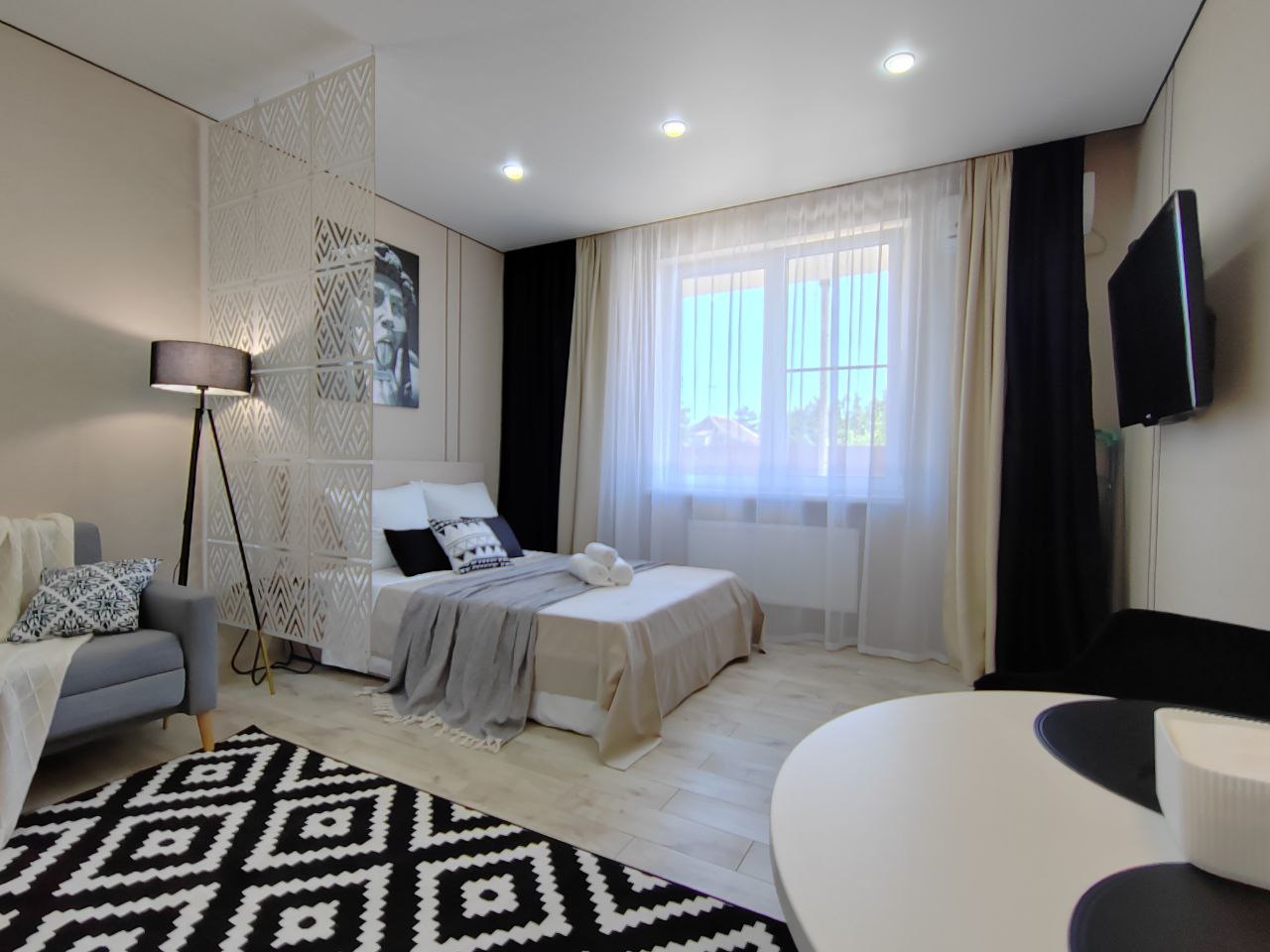 Квартира-студия, 28 м², 2 кровати