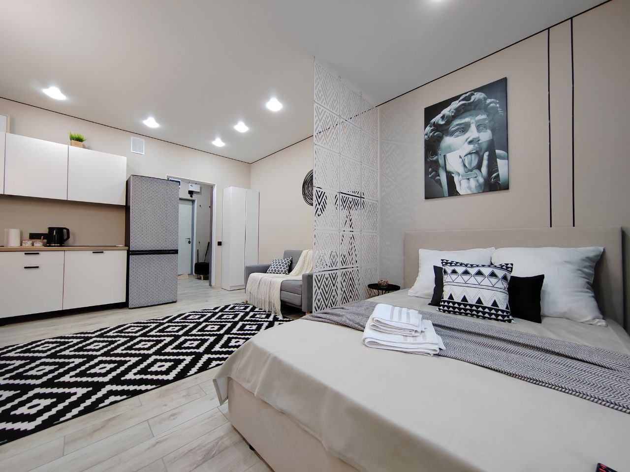 Квартира-студия, 28 м², 2 кровати