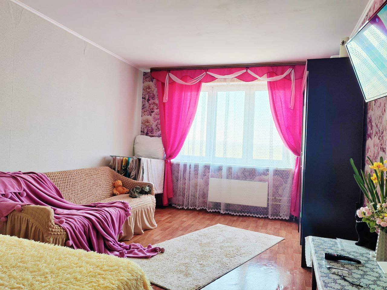 1-к. квартира, 40 м², 2 кровати